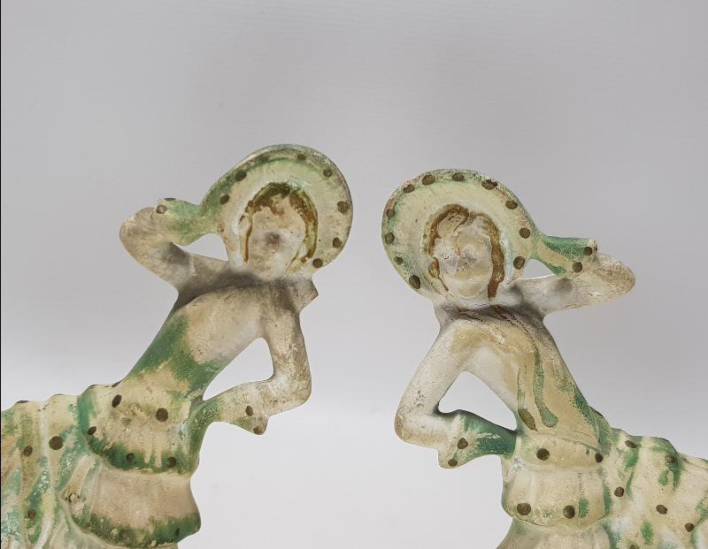 EYÜP İŞİ ANTİKA BİR ÇİFT DANSÖZ KADIN FİGÜRÜ