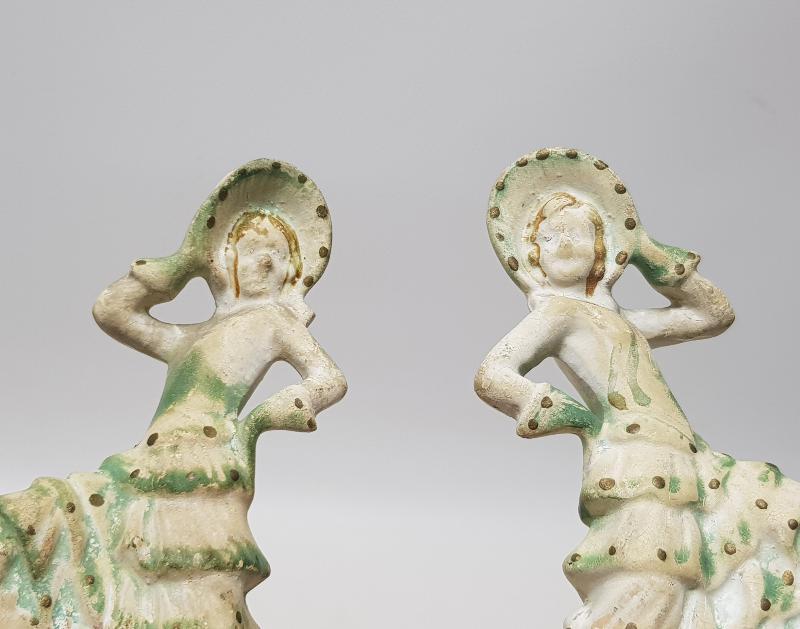 EYÜP İŞİ ANTİKA BİR ÇİFT DANSÖZ KADIN FİGÜRÜ