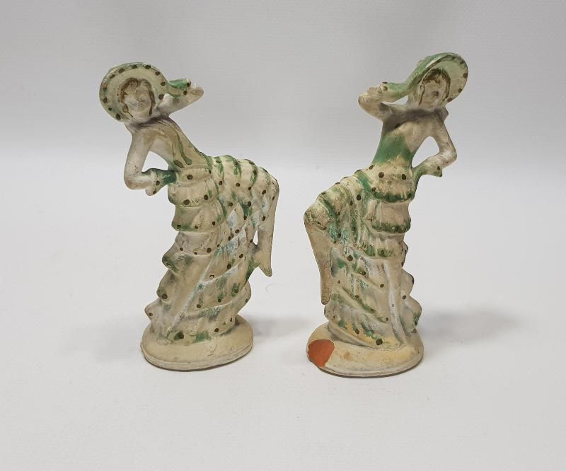 EYÜP İŞİ ANTİKA BİR ÇİFT DANSÖZ KADIN FİGÜRÜ