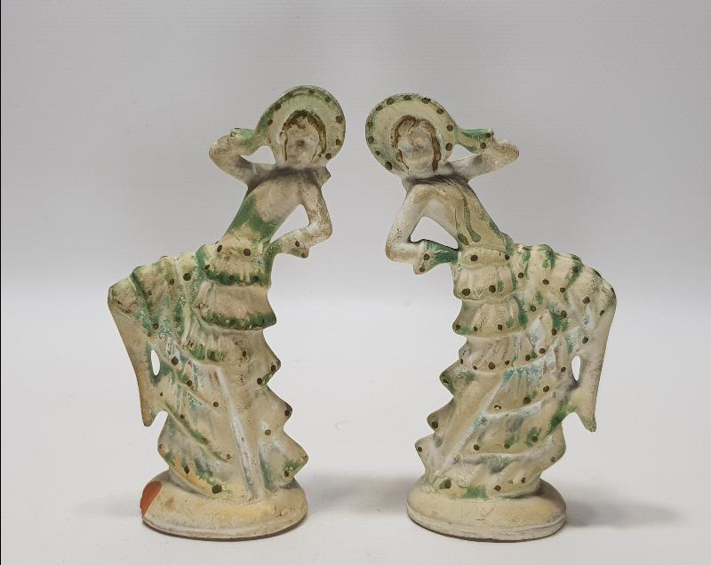 EYÜP İŞİ ANTİKA BİR ÇİFT DANSÖZ KADIN FİGÜRÜ