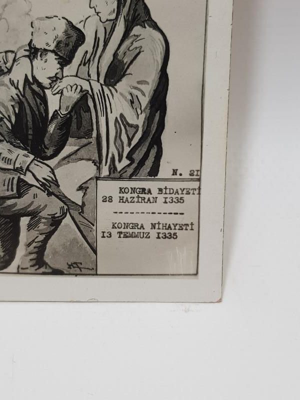 MİLLİ SAVAŞ KONULU BALIKESİR HATIRATI ÇOK NADİR KARTPOSTAL