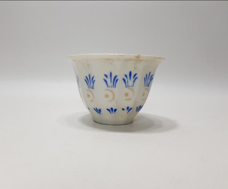 OSMANLI DÖNEMİ AY YILDIZLI PORSELEN KAHVE FİNCANI