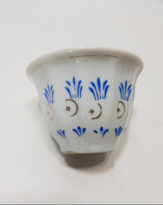OSMANLI DÖNEMİ AY YILDIZLI PORSELEN KAHVE FİNCANI
