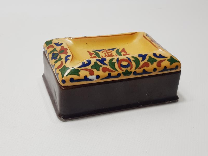 CONSTANTINOPLE - OSMANLI DÖNEMİ TURMAC PORSELEN SİGARALIK VE KÜL TABLASI