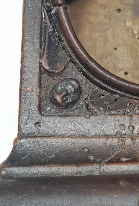 OSMANLI DÖNEMİ RUM İŞİ MELEK FİGÜRLÜ EL OYMA AHŞAP MASA SAATİ KASASI