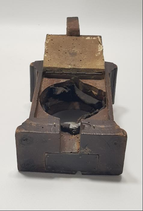 OSMANLI DÖNEMİ RUM İŞİ MELEK FİGÜRLÜ EL OYMA AHŞAP MASA SAATİ KASASI