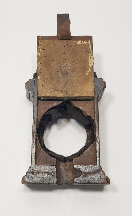 OSMANLI DÖNEMİ RUM İŞİ MELEK FİGÜRLÜ EL OYMA AHŞAP MASA SAATİ KASASI