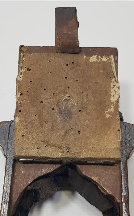 OSMANLI DÖNEMİ RUM İŞİ MELEK FİGÜRLÜ EL OYMA AHŞAP MASA SAATİ KASASI