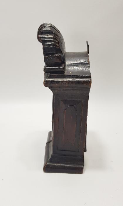 OSMANLI DÖNEMİ RUM İŞİ MELEK FİGÜRLÜ EL OYMA AHŞAP MASA SAATİ KASASI