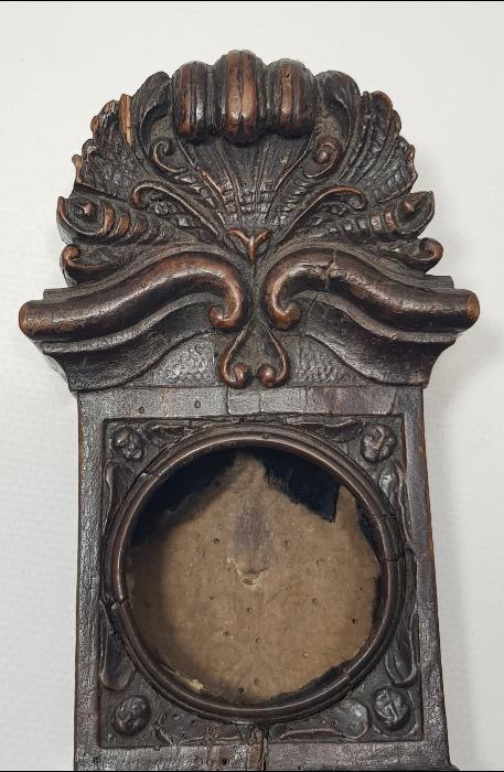 OSMANLI DÖNEMİ RUM İŞİ MELEK FİGÜRLÜ EL OYMA AHŞAP MASA SAATİ KASASI