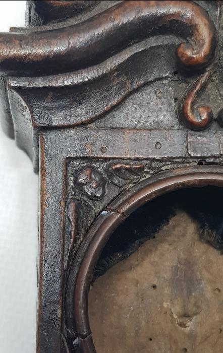 OSMANLI DÖNEMİ RUM İŞİ MELEK FİGÜRLÜ EL OYMA AHŞAP MASA SAATİ KASASI