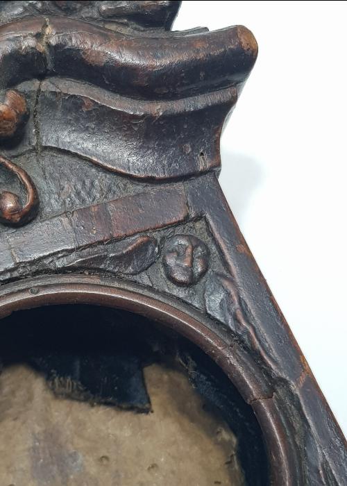 OSMANLI DÖNEMİ RUM İŞİ MELEK FİGÜRLÜ EL OYMA AHŞAP MASA SAATİ KASASI