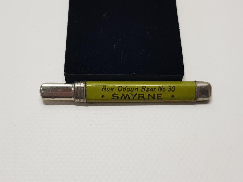 OSMANLI DÖNEMİ SMYRNE YAZILI ÇOK NADİR KURŞUN KALEM