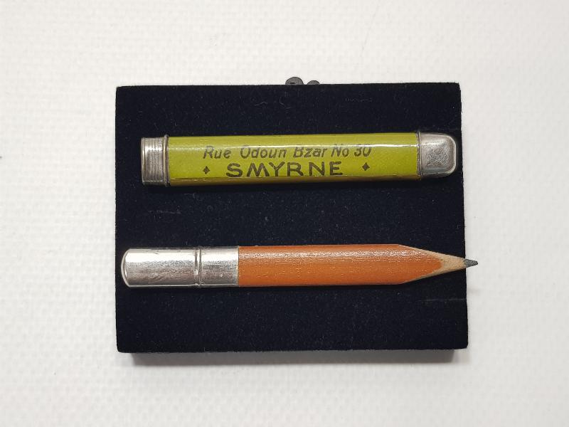 OSMANLI DÖNEMİ SMYRNE YAZILI ÇOK NADİR KURŞUN KALEM