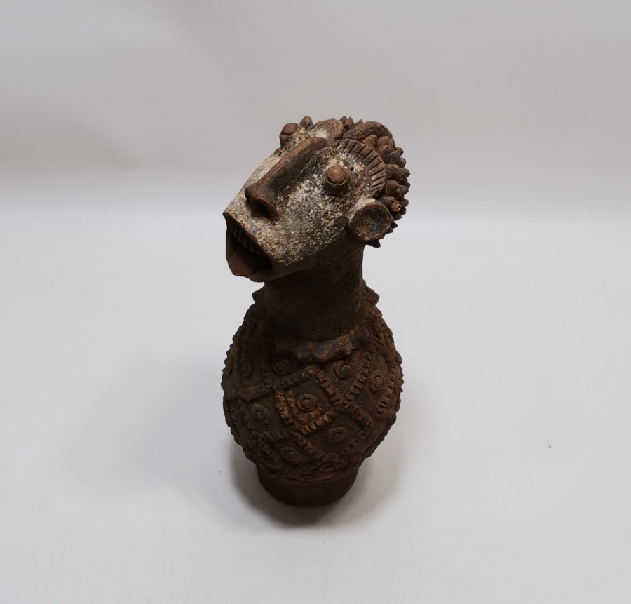 1900 BAŞLARI AFRİKA YAPIMI NADİR TOPRAK TESTİ