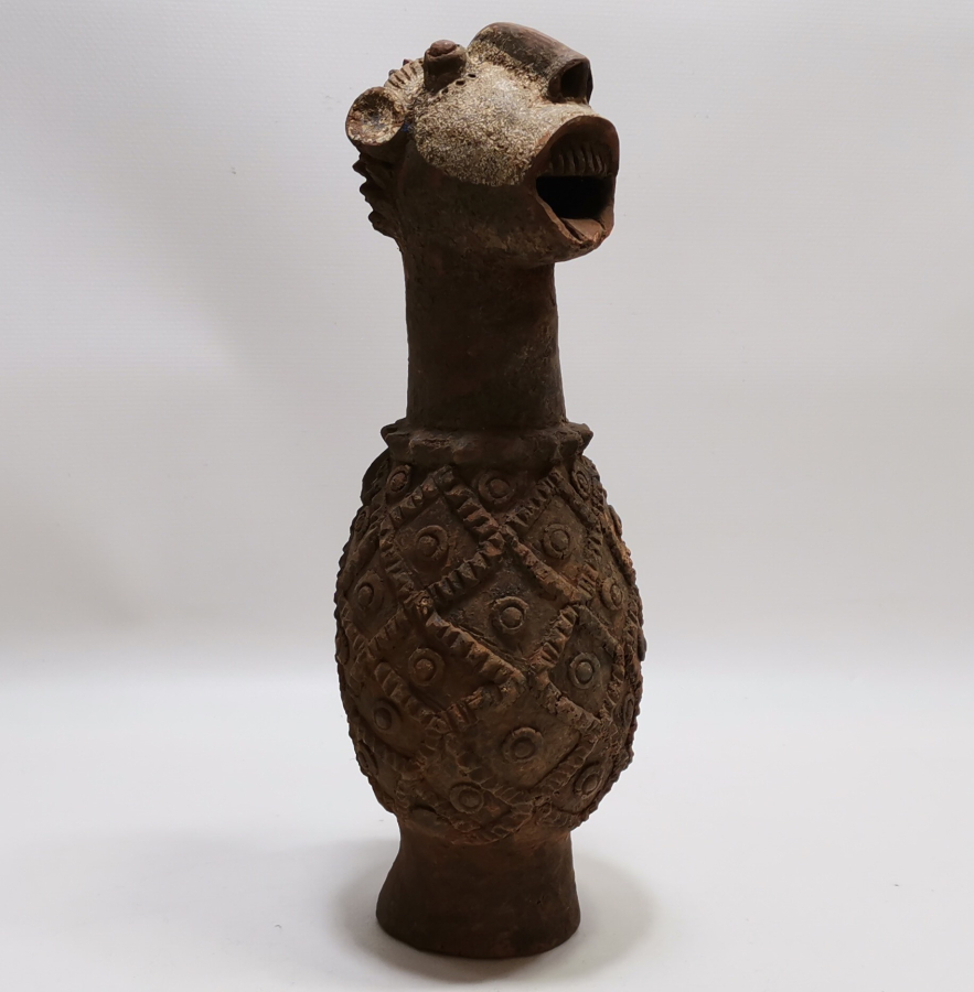 1900 BAŞLARI AFRİKA YAPIMI NADİR TOPRAK TESTİ