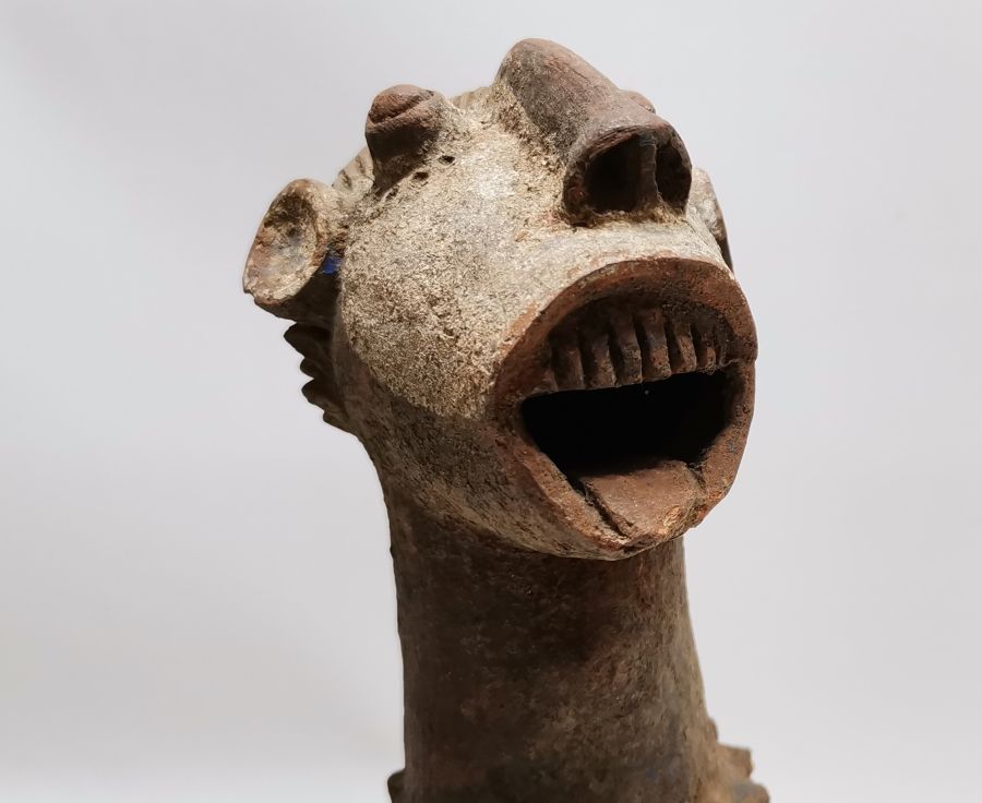 1900 BAŞLARI AFRİKA YAPIMI NADİR TOPRAK TESTİ