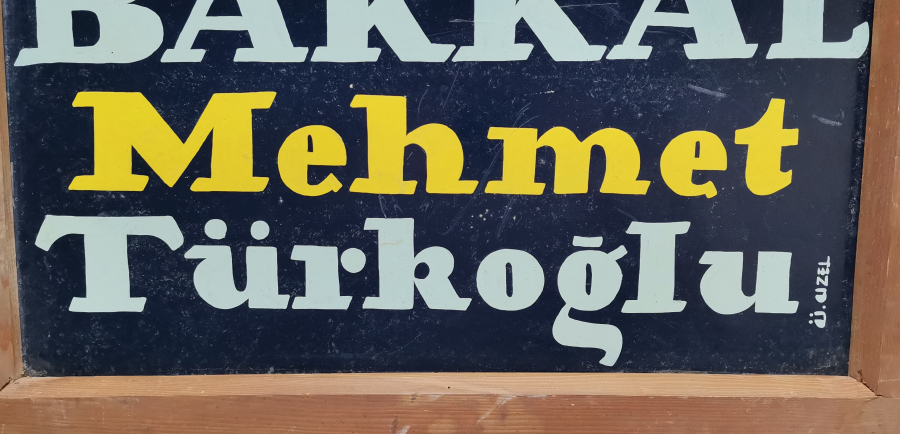 ANTİKA BÜYÜK BOY BAKKAL TABELASI