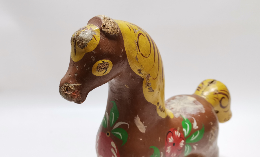 EL BOYAMA ANTİKA OYUNCAK AT