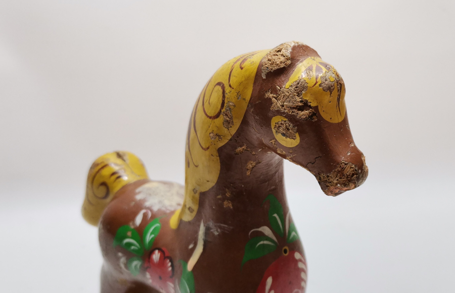 EL BOYAMA ANTİKA OYUNCAK AT