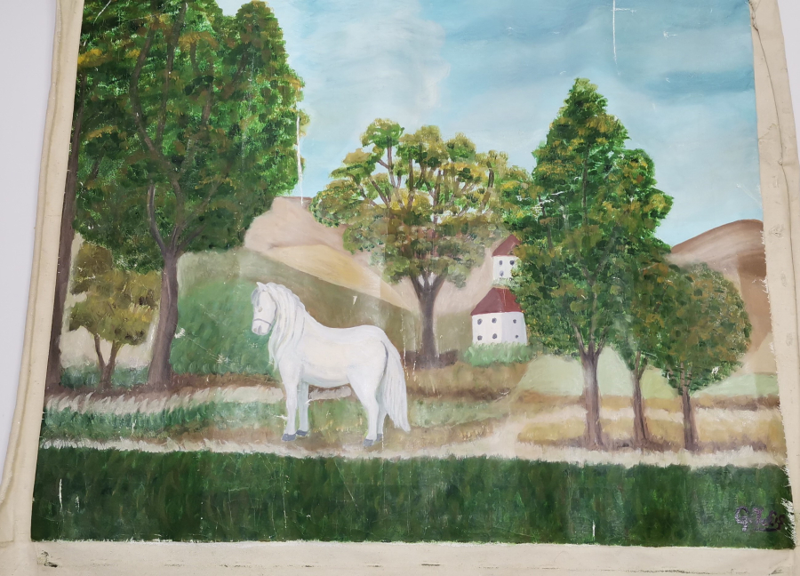 G YETİŞ İMZALI TUVAL ÜZERİ YAĞLI BOYA RESİM