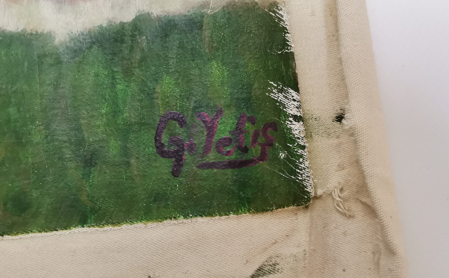 G YETİŞ İMZALI TUVAL ÜZERİ YAĞLI BOYA RESİM