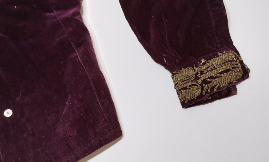 GÜMÜŞ SIRMA İŞÇİLİKLİ OSMANLI DÖNEMİ KADİFE CEPKEN