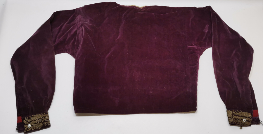 GÜMÜŞ SIRMA İŞÇİLİKLİ OSMANLI DÖNEMİ KADİFE CEPKEN