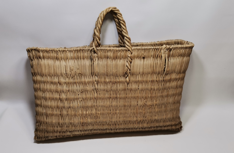 HURMA YAPRAĞINDAN YAPILMIŞ ANTİKA BÜYÜK BOY ÇANTA