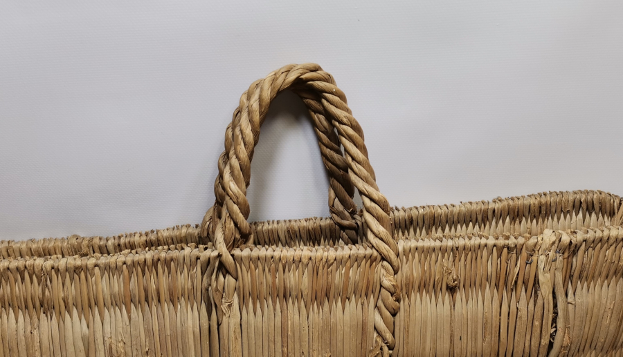 HURMA YAPRAĞINDAN YAPILMIŞ ANTİKA BÜYÜK BOY ÇANTA