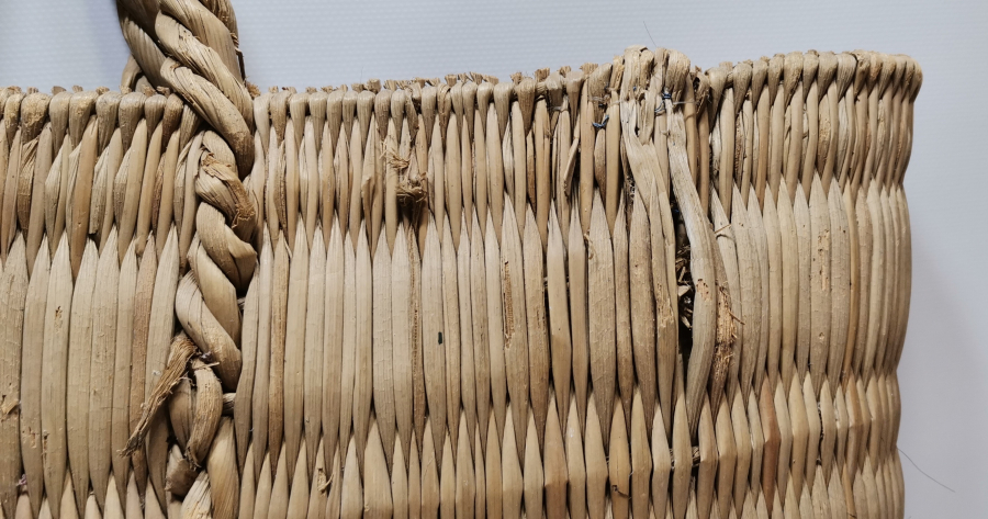 HURMA YAPRAĞINDAN YAPILMIŞ ANTİKA BÜYÜK BOY ÇANTA