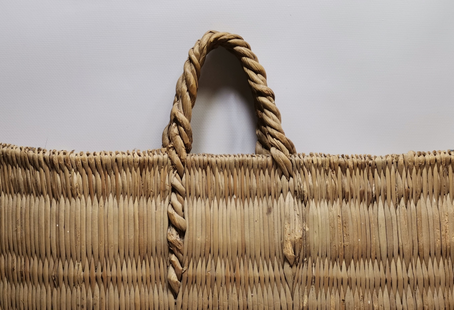 HURMA YAPRAĞINDAN YAPILMIŞ ANTİKA BÜYÜK BOY ÇANTA