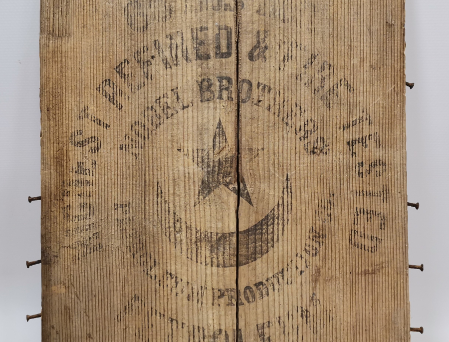 OSMANLI DÖNEMİ AHŞAPTAN MAMUL AY YILDIZLI KASA PARÇASI