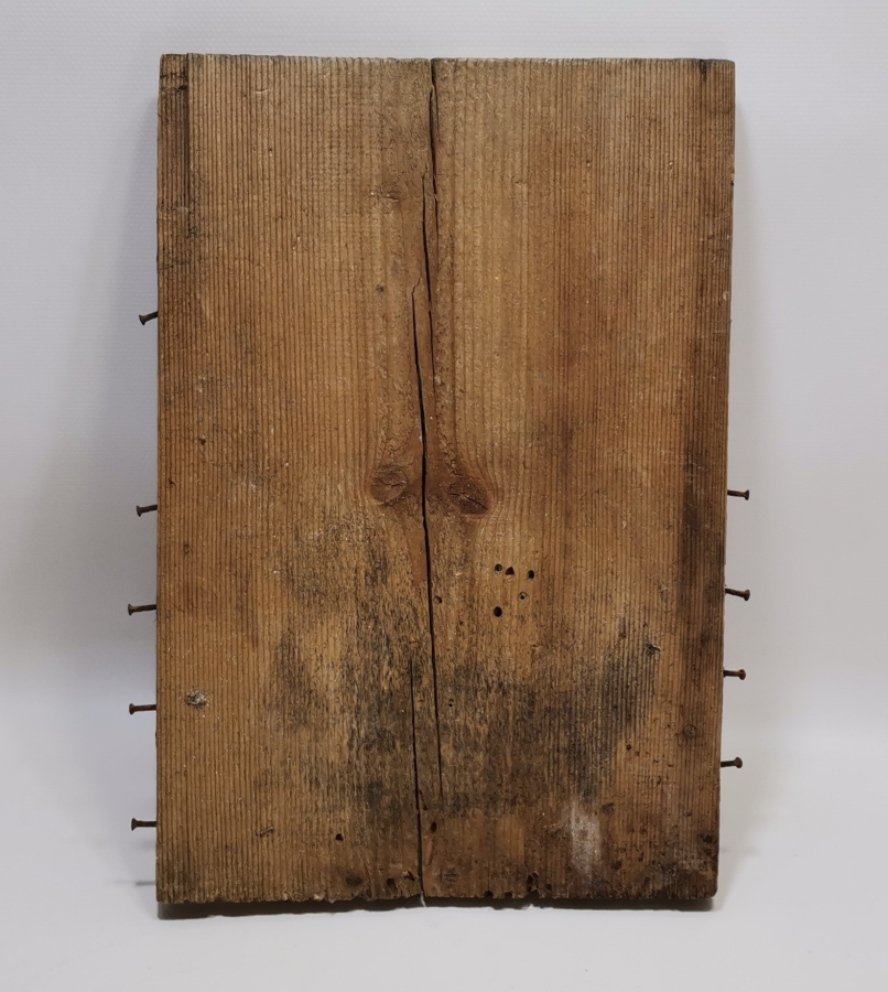 OSMANLI DÖNEMİ AHŞAPTAN MAMUL AY YILDIZLI KASA PARÇASI