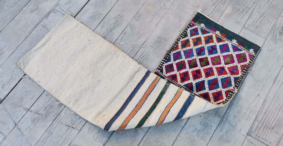 OSMANLI DÖNEMİ ÇİFT GÖZLÜ BÜYÜK BOY HEYBE