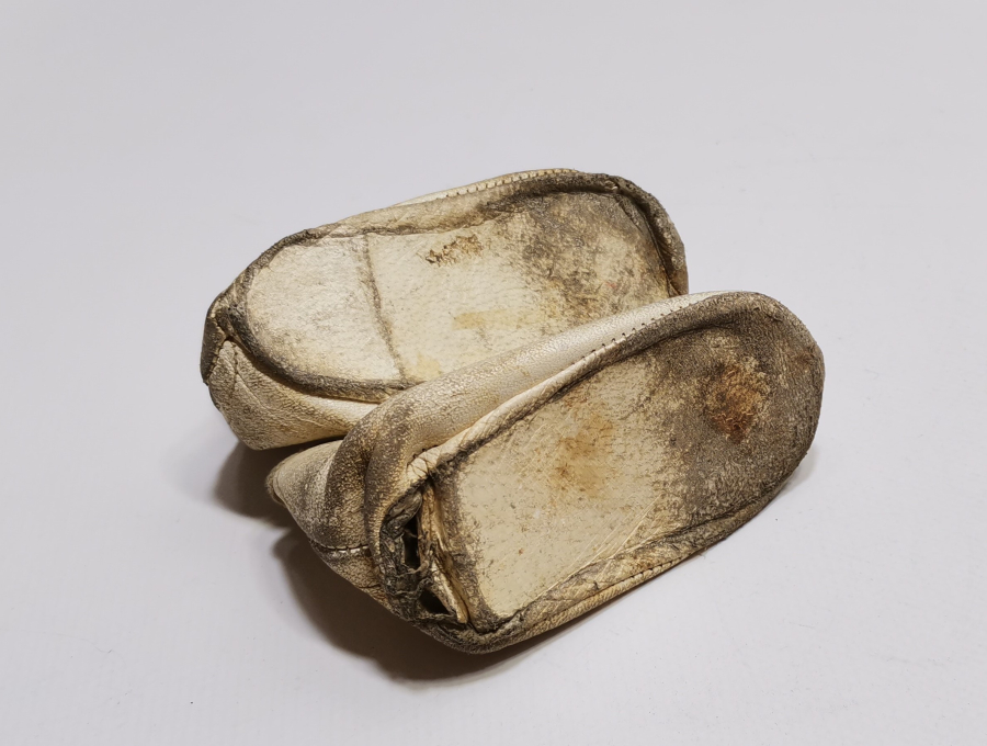 OSMANLI DÖNEMİ DERİDEN MAMUL NADİR BEBEK AYAKKABISI