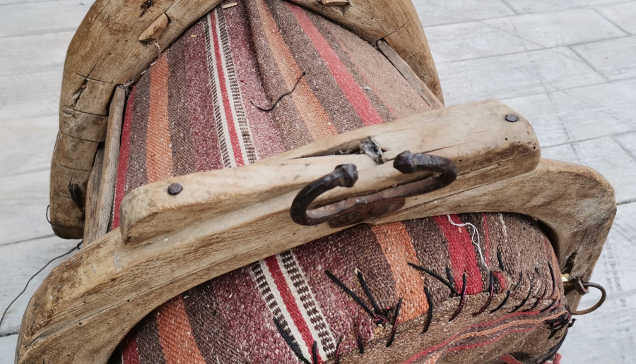 OSMANLI DÖNEMİ EL YAPIMI EŞEK SEMERİ