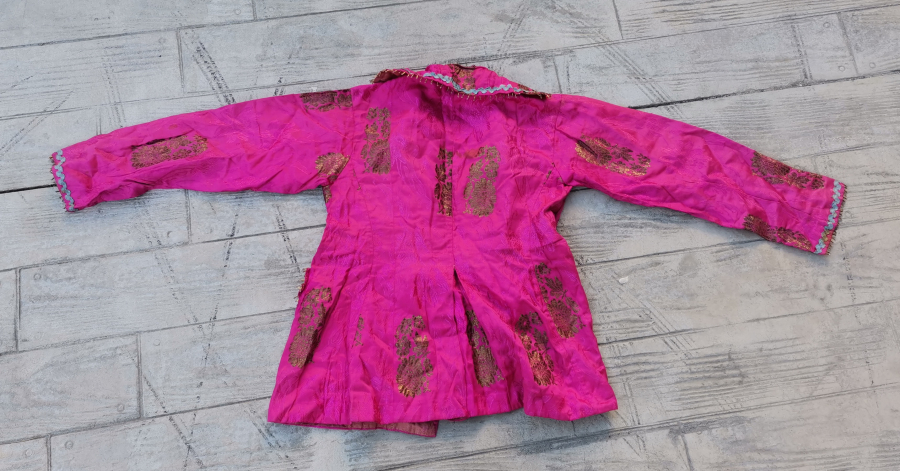 OSMANLI DÖNEMİ HEREKE İŞİ İPEK VE GÜMÜŞ SIRMA İŞÇİLİKLİ GELİN CEKETİ