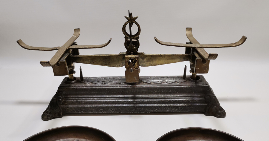 OSMANLI DÖNEMİ KEFELERİ DAMGALI AY YILDIZLI TERAZİ