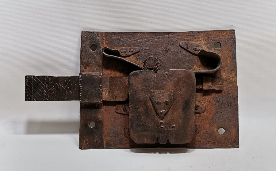 OSMANLI DÖNEMİ KOÇ BAŞLI NADİR EL YAPIMI KAPI KİLİDİ