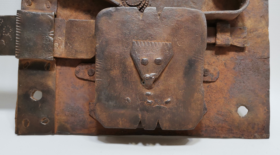 OSMANLI DÖNEMİ KOÇ BAŞLI NADİR EL YAPIMI KAPI KİLİDİ