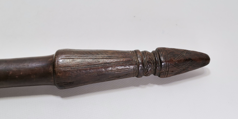 OSMANLI DÖNEMİ MEVLEVİ SİKKELİ TEKKE İŞİ AHŞAP DİBEK ELİ