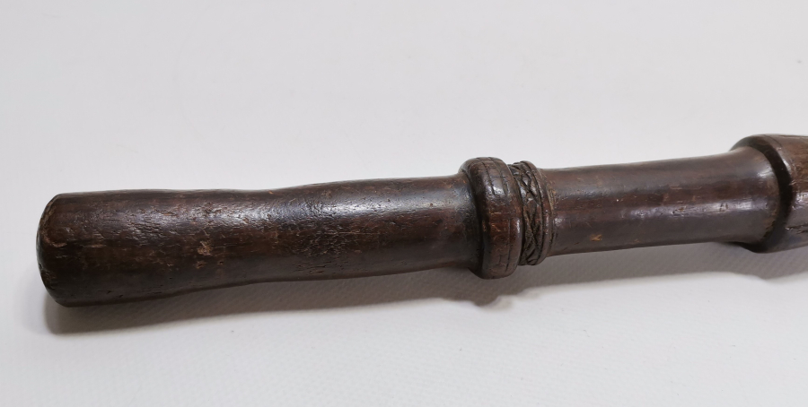 OSMANLI DÖNEMİ MEVLEVİ SİKKELİ TEKKE İŞİ AHŞAP DİBEK ELİ