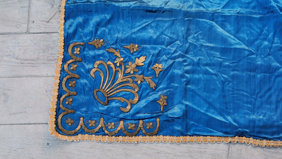 OSMANLI DÖNEMİ SIRMA İŞÇİLİKLİ GELİN BOHÇASI