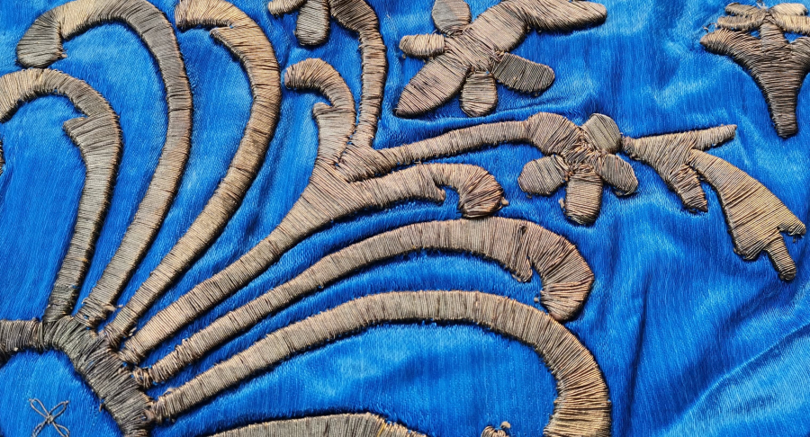 OSMANLI DÖNEMİ SIRMA İŞÇİLİKLİ GELİN BOHÇASI