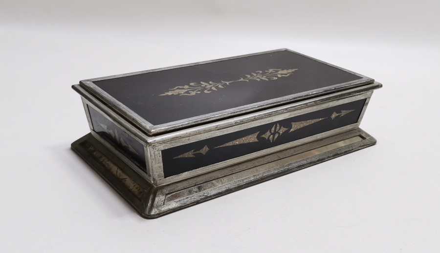 OSMANLI DÖNEMİ TAMAMI EL YAPIMI CAMALTI DESENLİ PUL KUTUSU