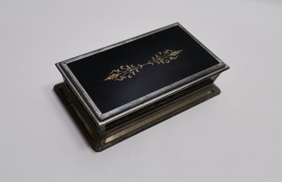 OSMANLI DÖNEMİ TAMAMI EL YAPIMI CAMALTI DESENLİ PUL KUTUSU