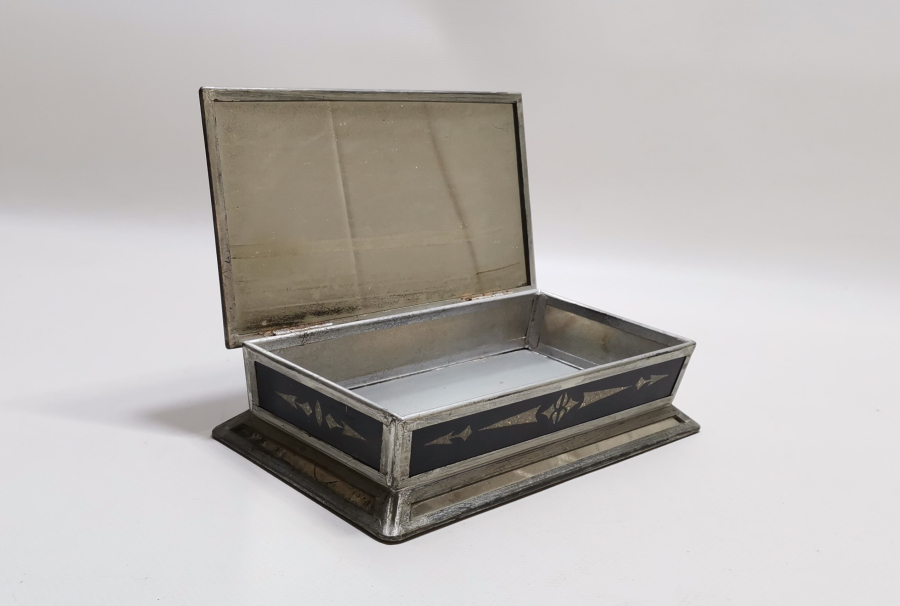 OSMANLI DÖNEMİ TAMAMI EL YAPIMI CAMALTI DESENLİ PUL KUTUSU