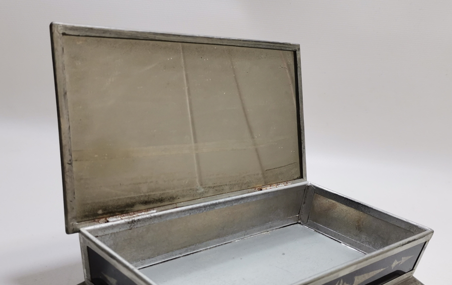 OSMANLI DÖNEMİ TAMAMI EL YAPIMI CAMALTI DESENLİ PUL KUTUSU