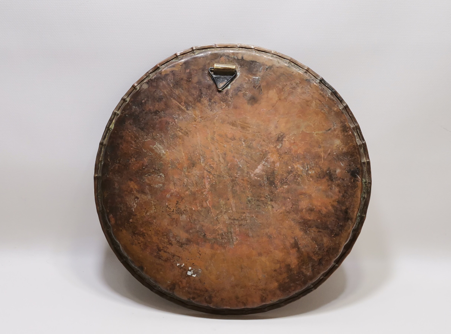 OSMANLI DÖNEMİ ÜZERİ DUALI EL KAZIMA KAHVE TEPSİSİ